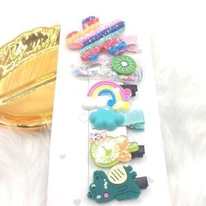 👋 6 pc  Summer Fun Hair Clip Set | Mix And Match 3/$20